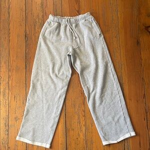 SKIMS Light Gray Wide Leg Sweat Pants